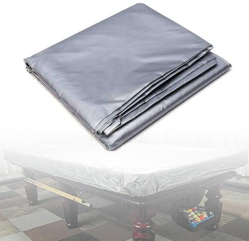 Thickened Pool Table Cover, Billiard Pool Table Cover Hard Top, PVC Waterproof Dustproof Moisture and Sun Protection Snooker Table Cover, for 7/8/9/10/12ft Pool Table