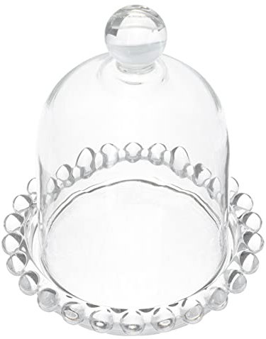 SHOWERORO 1set Transparent Dessert Plate Handle Decorative Cake Tray for Home Use Cake Dome and Bread for Parties and Events