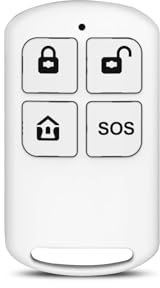 PGST Control Remoto del Sistema de Alarma, Control Remoto inalámbrico 433Mhz, solución rápida y Sencilla para emergencias(Armado, desarmado, Armado Parcial, señal SOS)