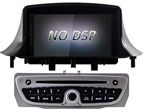 JINFOLI Navigazione GPS multimediale WIFI 1 Din Autoradio Stereo 4G 64G DSP PX5 Android 10.0 Lettore DVD for auto Adatto Megane 3 Fluence 2009-2015 Impianto audio stereo per auto(Silver)