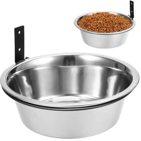 Supvox Erhöhte Hundeschale Mit Wandhalterung Edelstahl Napf Für Mittelgroße Hunde Auslaufsicher Und Leicht Zu Reinigen Ergonomisches Design Für Bequeme Fütterung Zuhause Und Unterwegs