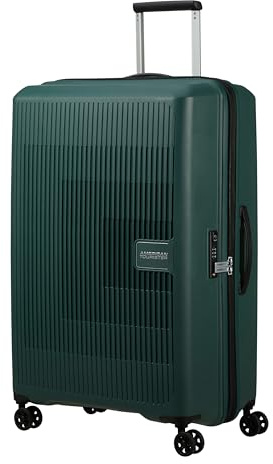 American Tourister Aerostep - Spinner L, Valigia Espandibile, 77 cm, 101.5/109 L, Verde (Foresta Scura)