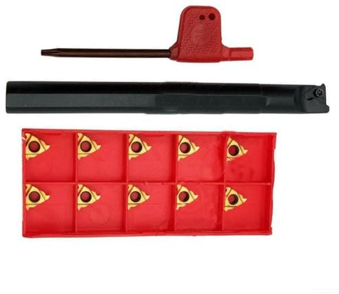 10pcs 11IR A60 Filetage Carbure Inserts Inserts Inserts Interne Trou Insert Outil de Tournage de Burin Tourneur Trou Interne SNR0012M11 Outil de Tournage