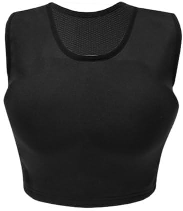 Baoblaze Karate Chest Protector for Women Protecting Vest Boxing Protection Chest Guards for Rugby Hockey Football Volleyball Home Gym, XL