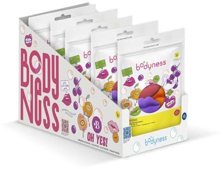 CRAZE BODYNESS Baci da bagno XXL: confezione da 30 labbra da bagno, per la cura della pelle e il relax con burro di cacao e aroma, 30 x 40 g.