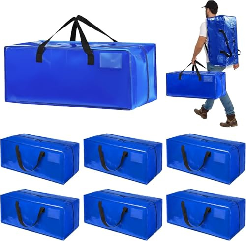Focenat Bolsa Mudanza Grande 90L, Impermeable Bolsas de Mudanza con Correas de Mochila, Cremallera y Asas Resistentes, Bolsas de Almacenamiento Ahorrar Espacio para Guardar Ropa y Embala