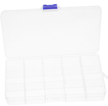 DIYEAH 6 Pezzi Scatola Organizer per Perline con Divisori Regolabili Contenitore Trasparente Scomparti Custodia per Gioielli Articoli da Cucito e Piccoli Attrezzi