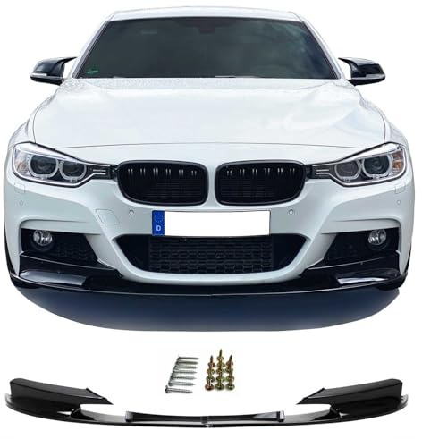 JOM Frontspoiler Lippe Stoßstange kompatibel mit BMW F30 F31 2011-2019 schwarz glänzend