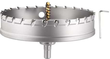 CoCud 5-7/8 150mm Hole Saw Tungsten Carbide TCT Hole Cutter W/Drill Bit
