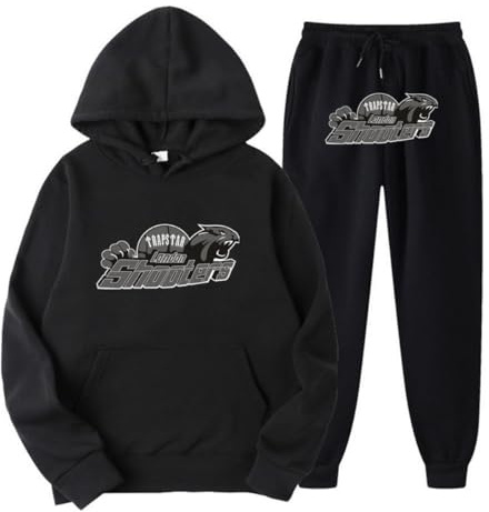 Genérico Chándal NOFS Hombre,Conjunto de 2 Piezas con Capucha y Pantalones de Jogging,Traje Deportivo para el Tiempo Libre,Fleece Chandal con impresión de Logotipo,Unisex