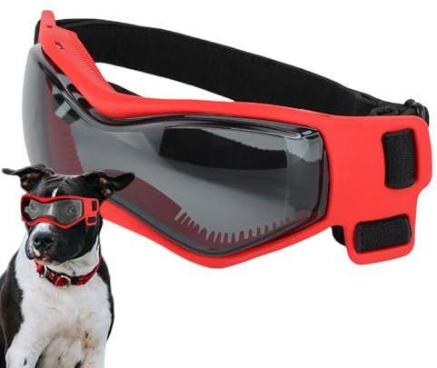 Hundsolglasögon – Hundglasögon, med anti-dimma PC-lins | Ögonskyddsglasögon för husdjur, för dagligt bruk på resor, fester, fototillbehör, mångsidig säkerhetsdesign, fashionabla artiklar för hundar