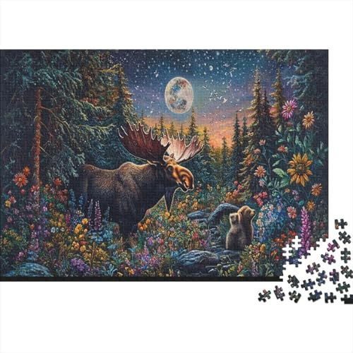 Mouse Puzzle 1000 Pièces Adulte Enfants Forêt enchantée Fantaisie Qualité Supérieure Défi Ludique Cadeau pour Hommes Jeu De Famille 52x38cm/1000pcs