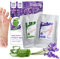 Wolady Maschera Piedi Esfoliante Peeling 2 Paia 2 Funzioni, Sbiancante Naturale Non Irritante Rimozione Calli Pelle Morta, Odore, Rende Lisci +Bianchi