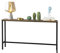 SoBuy Vintage Konsolentisch Metall Flurtisch schmal Dekotisch Sideboard Beistelltisch Natur/Schwarz BHT ca. 120x65x20cm FSB19-N