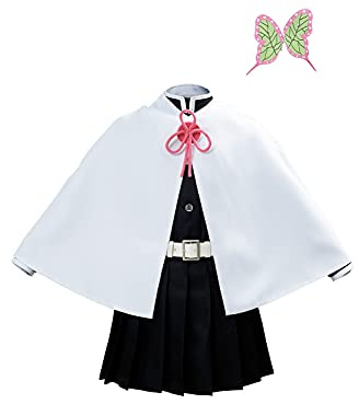 Kanao Tsuyuri disfraz de cosplay, capa de uniforme de Halloween para niños y niñas - - Large