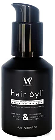 Hair Growth Oil 100% Natural Hair Oil with Camellia Oil, Black Castor Oil Effective Thickening Gloss Mask & Hair Loss Treatment. Duel Use for Hair and Body Hydration.