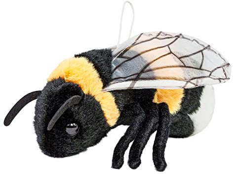Hummel 17 cm Kuscheltier Insekt Uni-Toys Plüschtier Biene Wespe