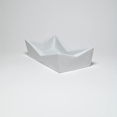 archbase.design - Zigarren-Aschenbecher FLY - Made in Germany - Handarbeit - deutsches Hartporzellan (Weiß)