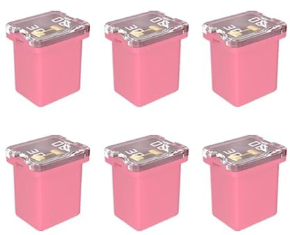 Gebildet 6pcs 12V-24V Automotive Low Profile Jcase Caja en Forma de Fusible Surtido para Camiones, automóviles y SUV, Barco (30A)