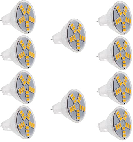 Vadillo 10X 7W MR11 GU4 600LM LED Ampoule Lampe 15 5630SMD Blanche Chaude