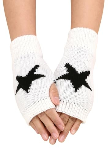 Fulidngzg Stulpen Damen Schwarz Thermo Wolle Armstulpen Winterhandschuhe Winter Touchscreen Arm Warmers Handstulpen Warm Y2K Teenager Mädchen Pulswärmer Fingerlose Handschuhe