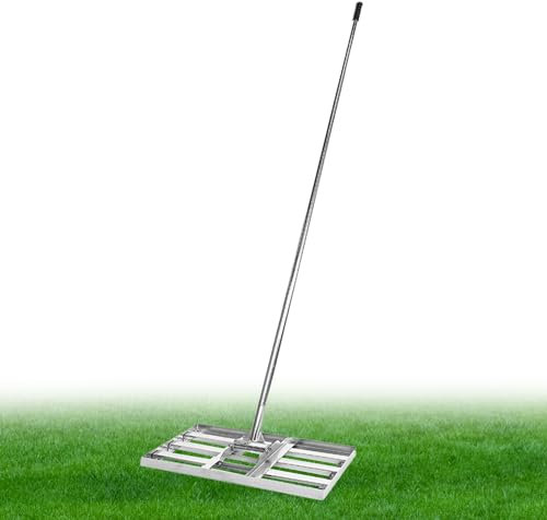 Rasen-Nivelliergerät, Rasen-Nivelliergerät, Edelstahl, Verstellbarer Rasen-Nivellierwerkzeug, Golfplätze, Nivelliergerät aus Metall mit S-Gelenk