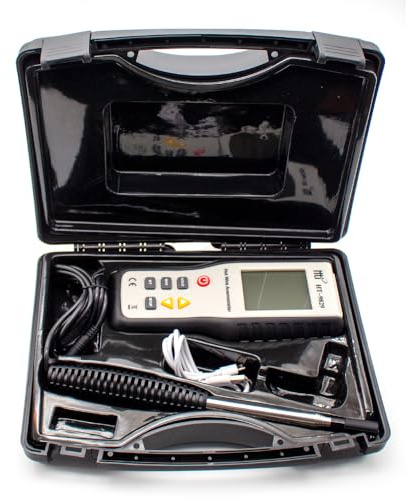 Anémomètre Numérique de Haute Précision, Anémomètre Thermique Portable, Anémomètre à Fil Chaud pour Conduits D'air