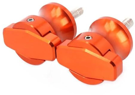 HRQCTIM Moto Chasis Protección para Kawasaki Z1000 Motocicleta M8 Basculante Deslizadores Carretes Paddock Soporte Bobinas Motocicleta Basculante Carretes Swingarm Bobinas(Orange)