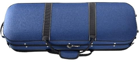 Geigenkasten 4/4-1/4 Geigenkoffer Doppelschulter Einzelschulter Leichte Geigentasche Druckfeste Geigentasche(Blue,1/2)