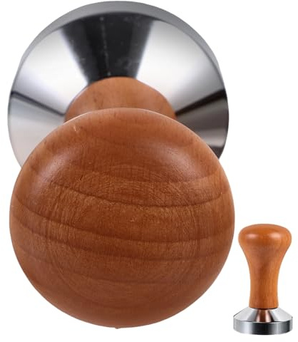 ABOOFAN Ergonomic Espresso Tamper Stainless Iron Coffee Flattener Light Weight Coffee Tool