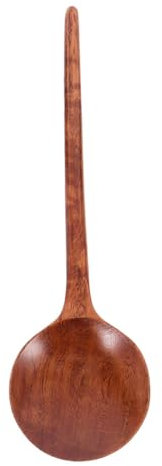Alipis Cucharón De Sopa De Madera Grande Para Ramen y Porridge Para Cocina y Mesa Utensilio Multifuncional De Madera Natural Para Uso Diario