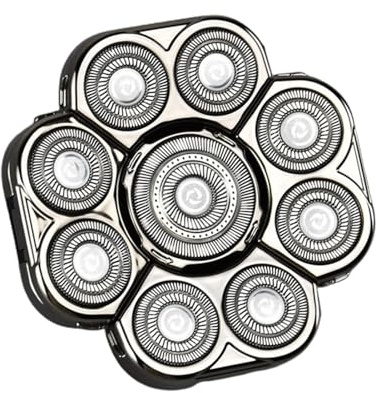 Têtes de rechange pour rasoir électrique, kit de rechange de lame de précision | 9 têtes de rechange pour rasoirs électriques pour visage pour homme