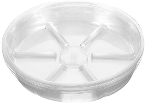 ANDRESLAD 10piezas Bandeja De Agua Transparente para Macetas De Interior Platillo para Plantas Platillos para Macetas De Jardín Bandejas De Goteo para Plantas