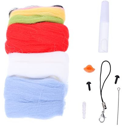 LALAFINA Paquete De Diversión Para Manualidades Kit De Fieltro Aguja Fieltro De Forma De Pingüino Para Adornos De Hogar