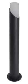 LUXULA Wegeleuchte GU10 IP54 52cm Pollerleuchte | Bodenplatte und Erdspieß, Aluminium, LED Außenleuchte, Pollerleuchte, Stehleuchte für Garten, Terrasse und Wege