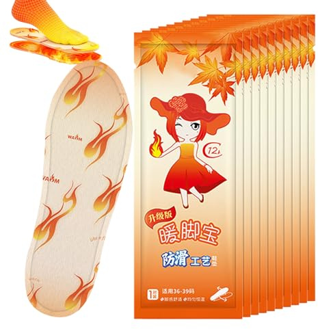 Plantillas calefactables | 8 horas de larga duración, autocalentables, térmicas, 10 pares, plantillas calentables, para mujer, hombre, senderismo, pesca, viajes, camping, desplazamientos, trabajo en