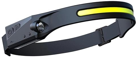TEK ONE Tecnologia Torcia Frontale LED 230° Ricaricabile USB-C con Sensore Movimento – COB + XPE 300m, 5 Modalità Luce, IPX4, 1200mAh, Lampada da Testa Leggera per Corsa, Campeggio, Lavoro (2)