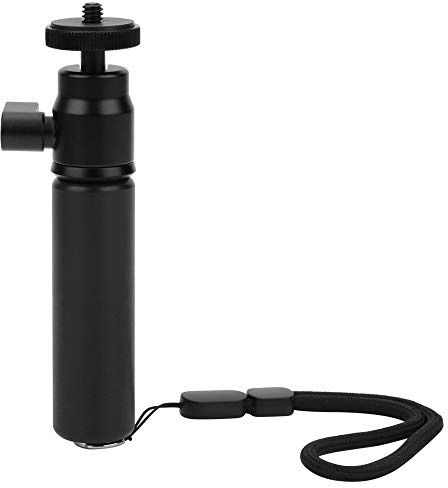 Clphendorine Perche à Selfie Universelle à Petite tête sphérique en Alliage d’Aluminium, poignée pour caméra de Mouvement avec Angle réglable à 360°, Perche à Selfie compacte et Ergonomique