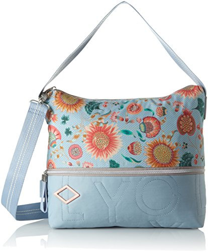 Oilily Damen Charm Sunflower Hobo Lhz Henkeltasche Blau (Light Blue)