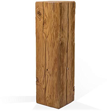 moebel-eins CURBY Blumensäule in rustikaler Altholzoptik, Fichte massiv
