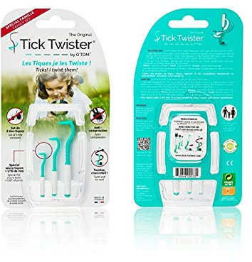 Tick Twister® Set mit 3 Größen von Zeckenhaken (Zeckenzange) mit Aufbewahrungsbox - Effektive Zeckenpinzette für Hunde, Katzen, Pferde und Menschen - Original Zeckenentferner