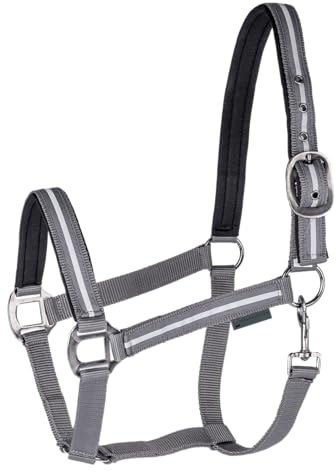 WALDHAUSEN Reflex Halfter Stripe, PON, grau
