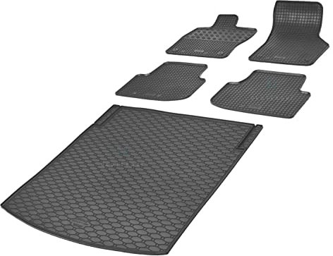 Fußmatten und Kofferraummatte Rigum Geeignet für Seat Leon ST ab 2020 Set + Auto Duft/BesteKauf