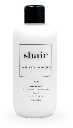 Shair White Diamond Shampoo: Physiologisch, erweichend, aufhellend und reinigend für behandeltes Haar, 250 ml