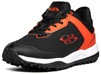 Boombah Viper Pro Men's Turf Black/Orange - Size 10