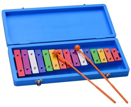 Glockenspiel Xylophon 15 Tasten Glockenspiel Xylophon Buntes Musikalisches Schlaginstrument Mit Kofferschlägeln