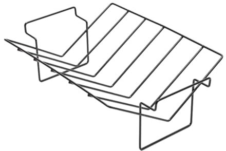 Rib Rack - Rib Rack Pour Barbecue | Grille De Côtelettes De Grille | Grille De Rôti En Métal En Forme De V. Grille De Dinde Épaisse Et Résistant Aux Hautes Températures | Grande Grille Pour