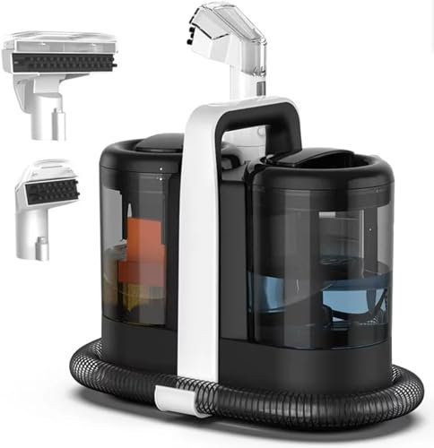 600W Spot Cleaner Teppich, Stoffreiniger Handheld mit 15 kpa hoher Saugkraft, 700 ml Abwassertank & 1500 ml sauberer Wassertank, Teppichreiniger-Maschinen für Möbel, Haustiere, Autositze