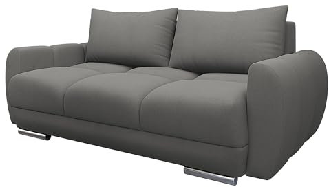 Mirjan24 Sofa Lonkor II, Zweisitzer Polstersofa für kleines Wohnzimmer, Dekorative Steppung auf der Sitzfläche, Sofagarnitur, Wohnlandschaft, Couchgarnitur (Velo 635)