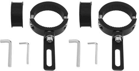 Briny River Lot de 4 Supports de Fixation pour Fourche de Moto Réglables de 38 à 60 Mm pour Feu Antibrouillard